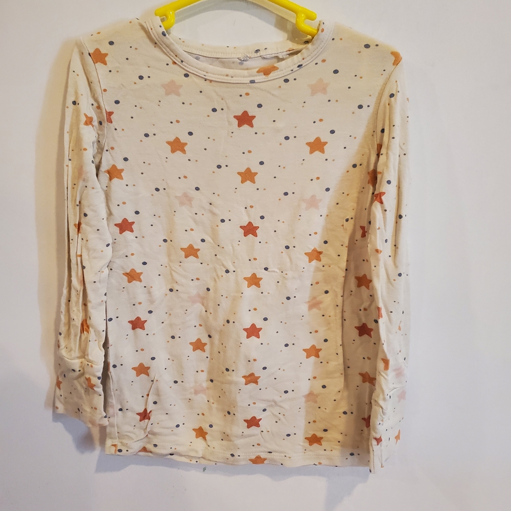 Posh Peanut 4t Cream with Stars 2 Pc Pyjamas